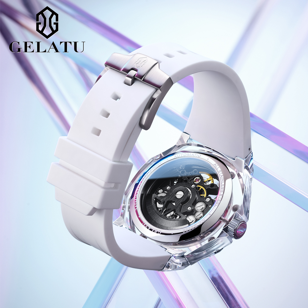 นาฬิกาข้อมือผู้ชาย GELATU 8002 - Luxury Watch With Leather Strap บทวิจารณ์และราคา