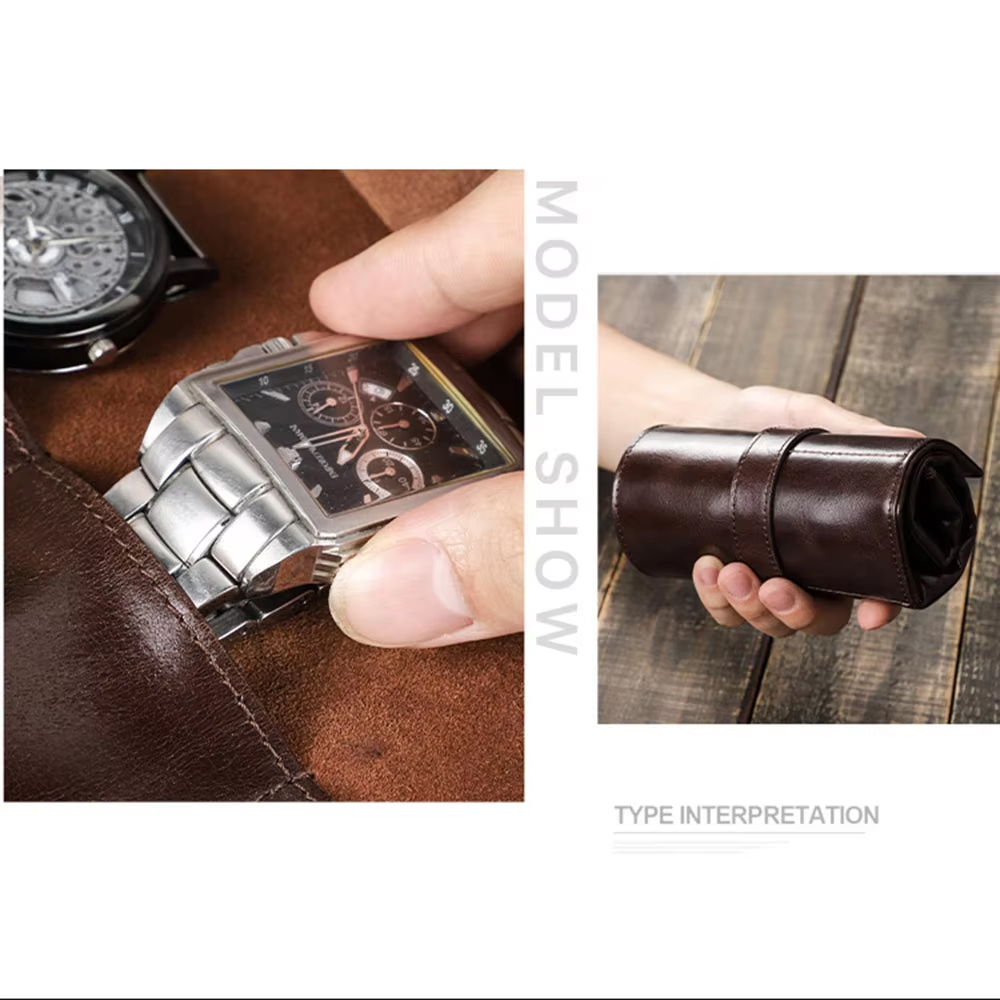 กล่องใส่นาฬิกาหนังวัวแท้ 100%  - Luxury Watch Travel Case บทวิจารณ์และราคา